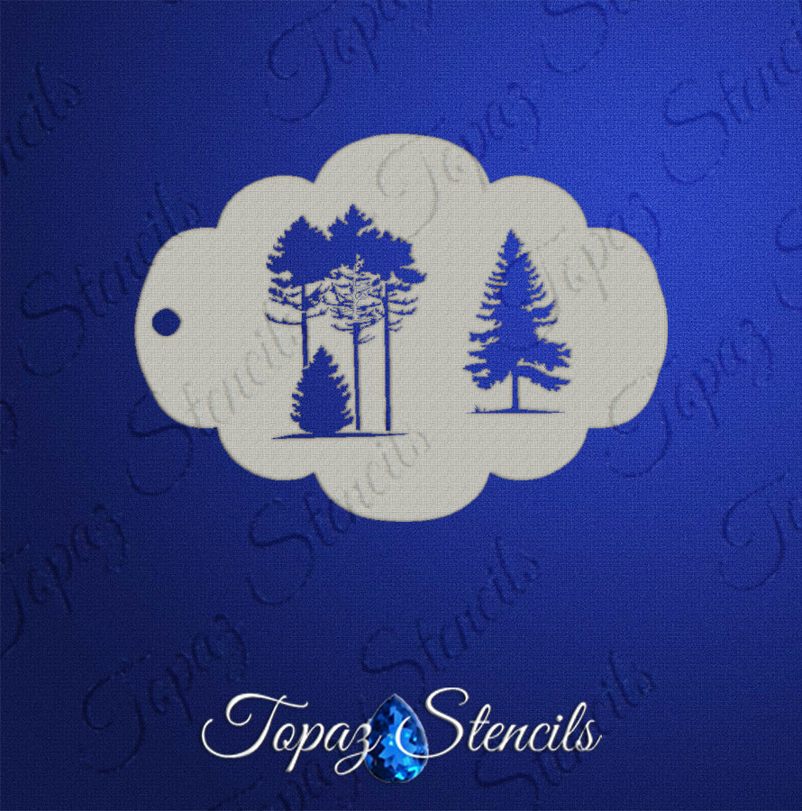 Trees stencil