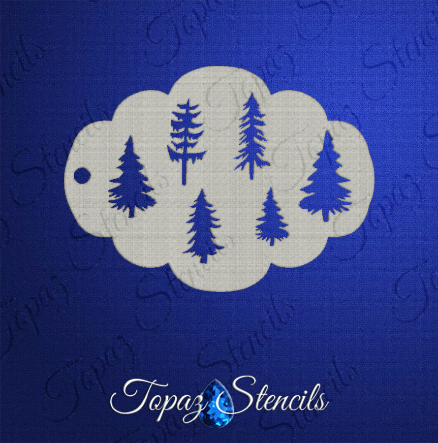 Trees stencil