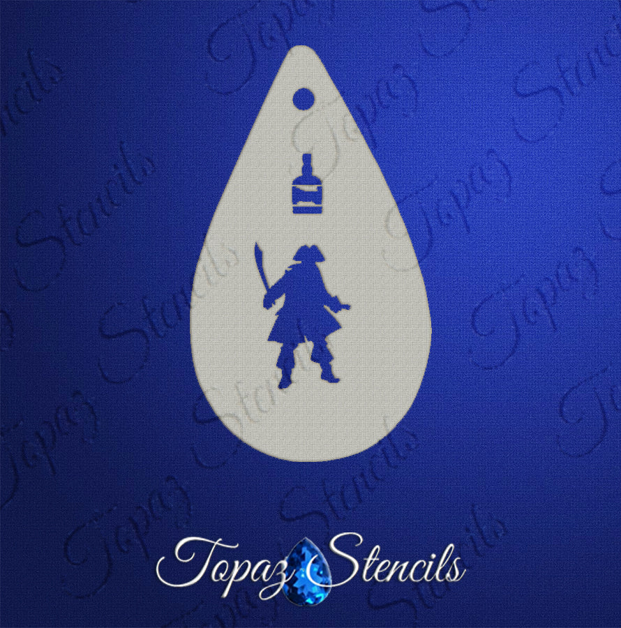 Pirate and Rum stencil