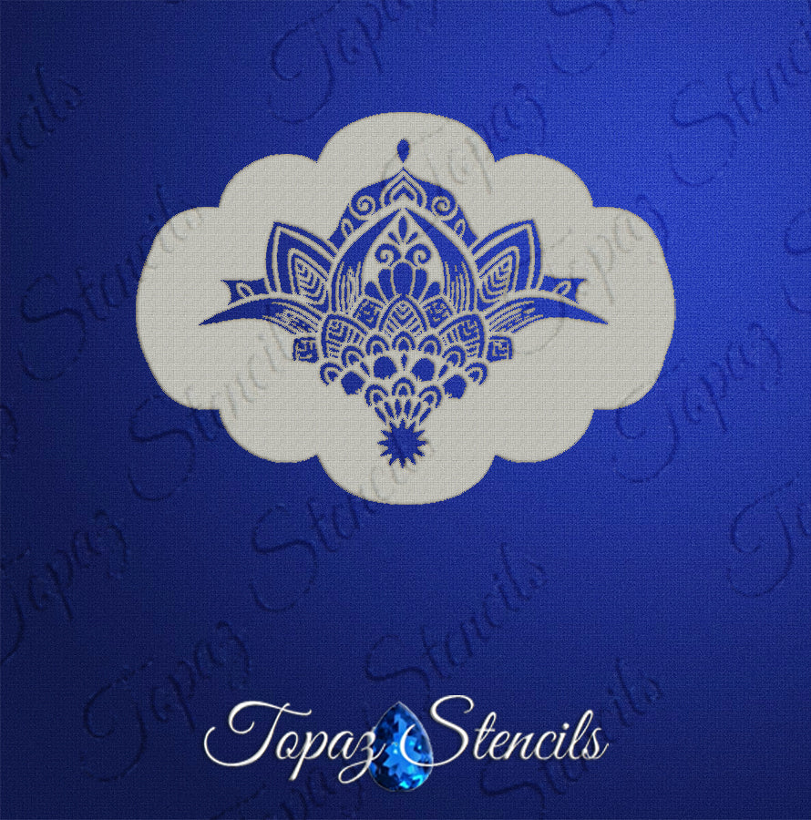 Henna Flower Segment stencil