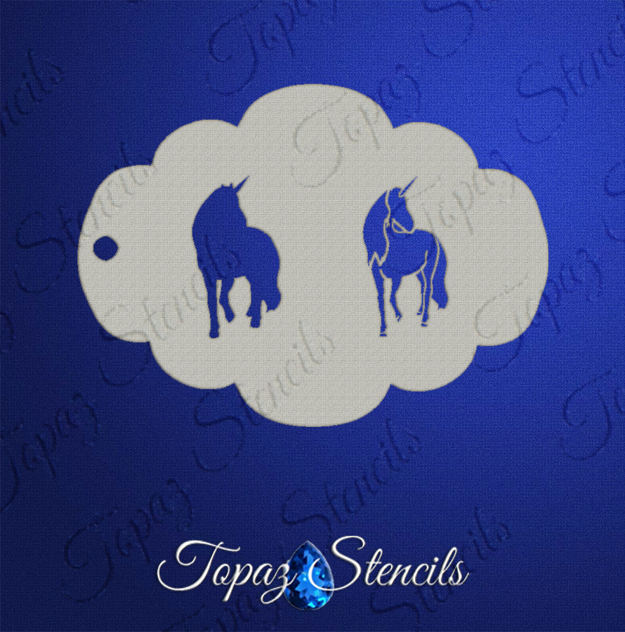 Unicorn Two Step stencil