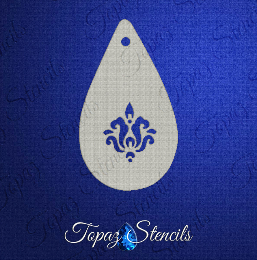 Damask Floral stencil