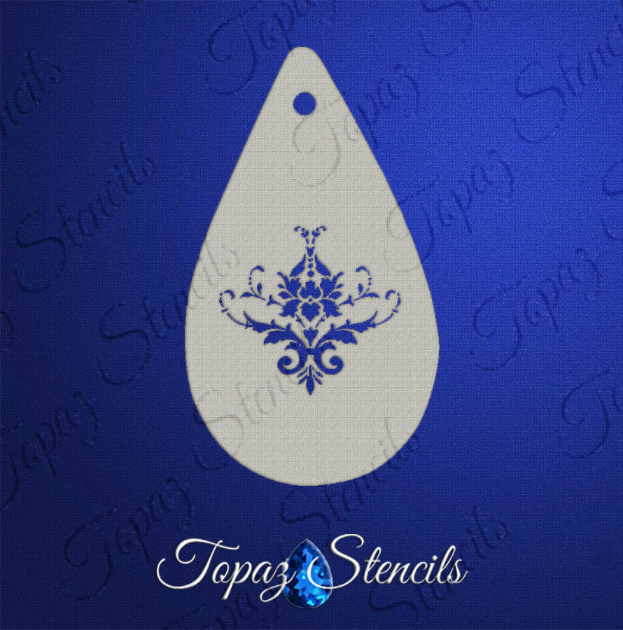 Fancy Damask stencil