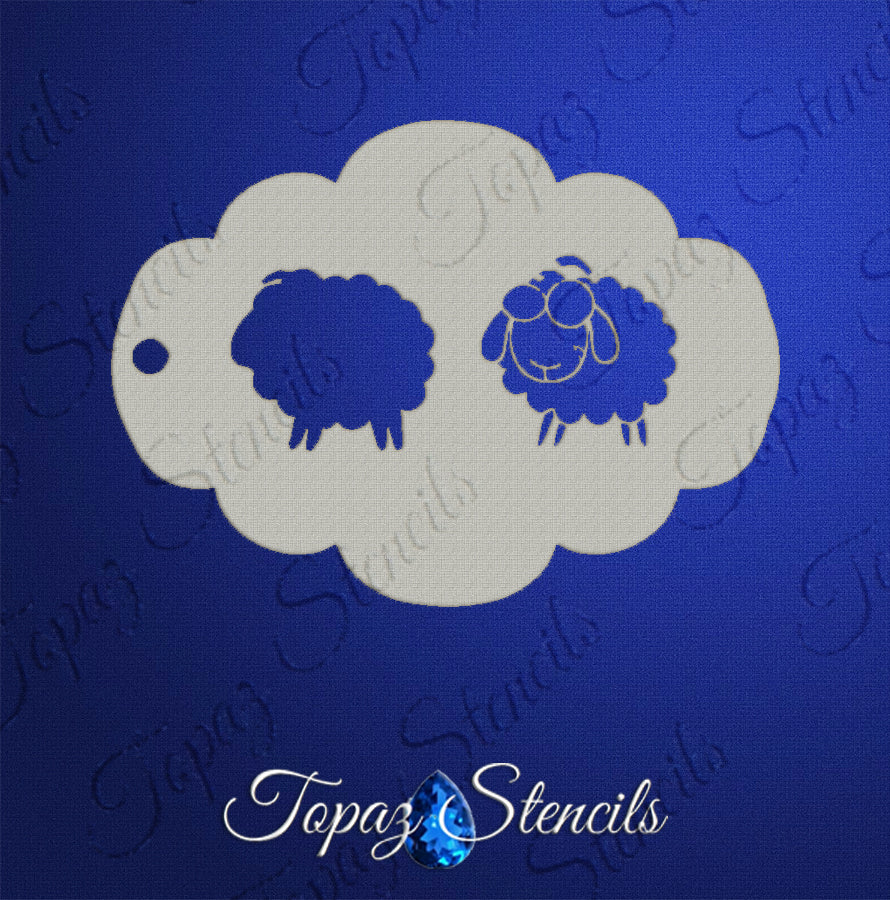Two-Step Sheep stencil