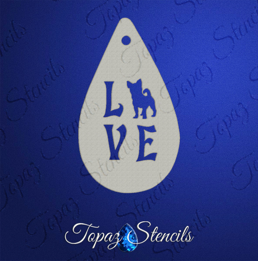Chihuahua Love stencil