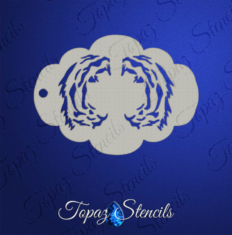 Tiger Stripes Mirror Eye stencil
