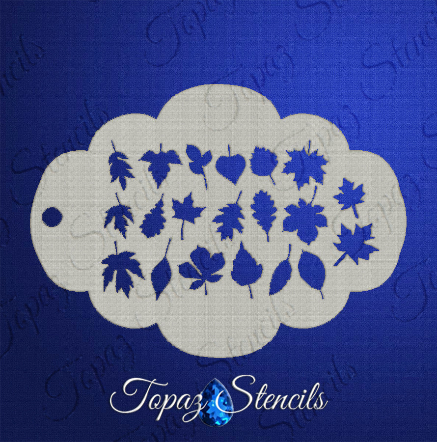 Fall Leaves Texture stencil