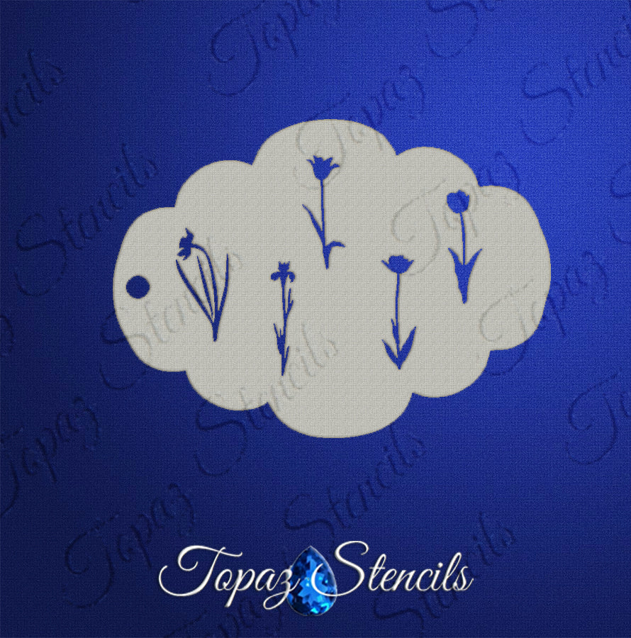 Flowers Set 1 stencil