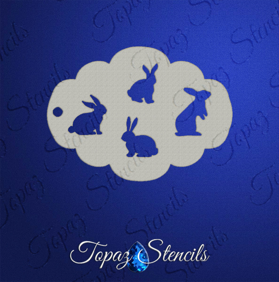 Bunnies stencil