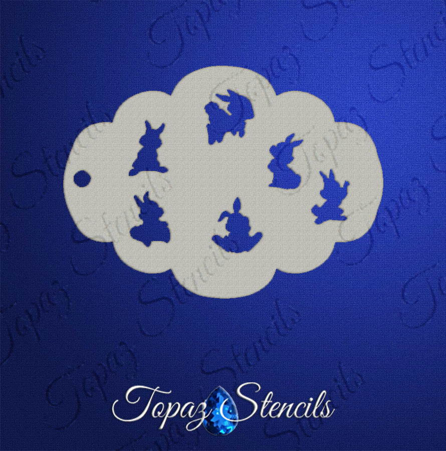 Bunny Troop stencil