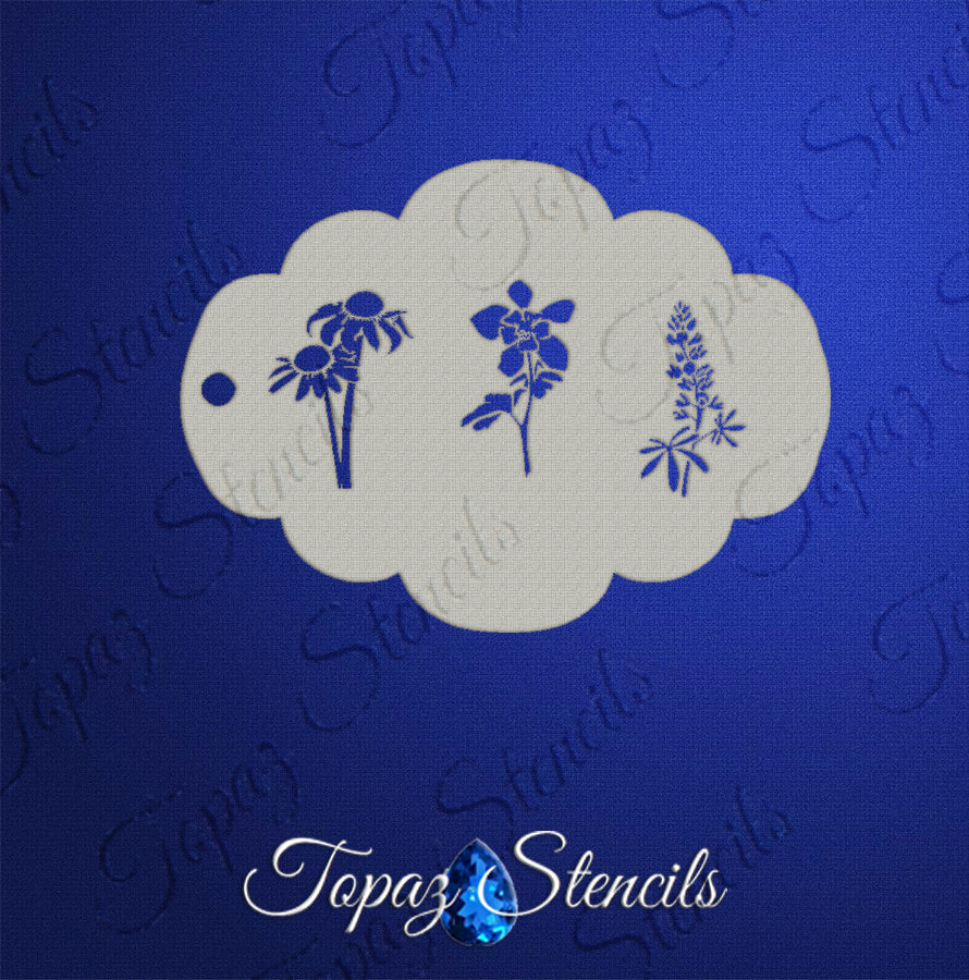 Flowers Set 4 stencil