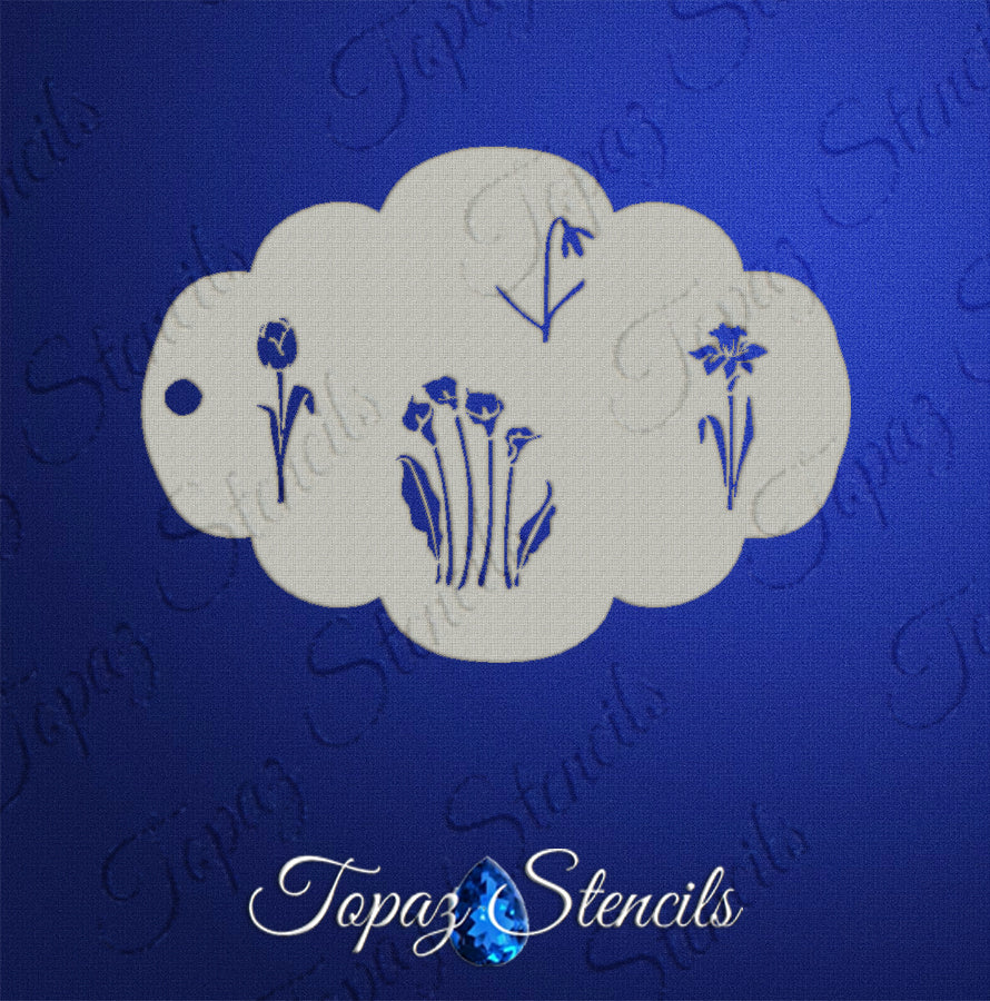 Flowers Set 2 stencil