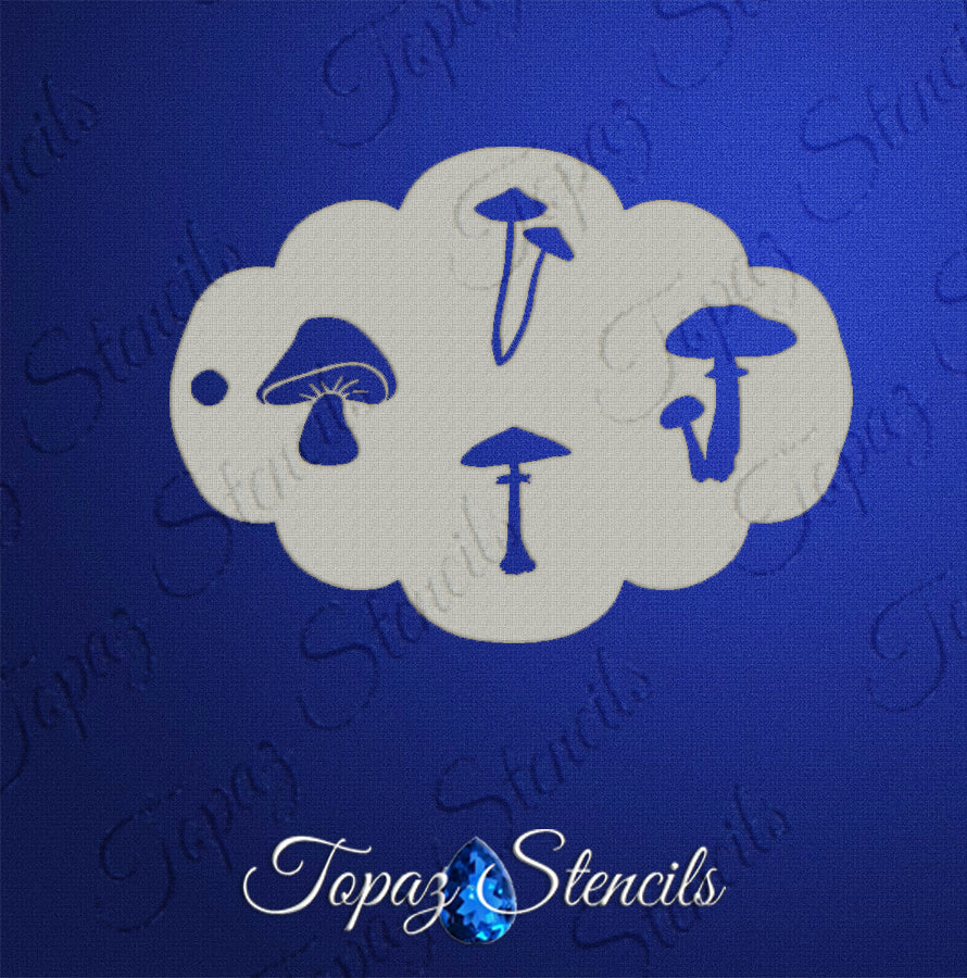 Mushrooms Set 1 stencil