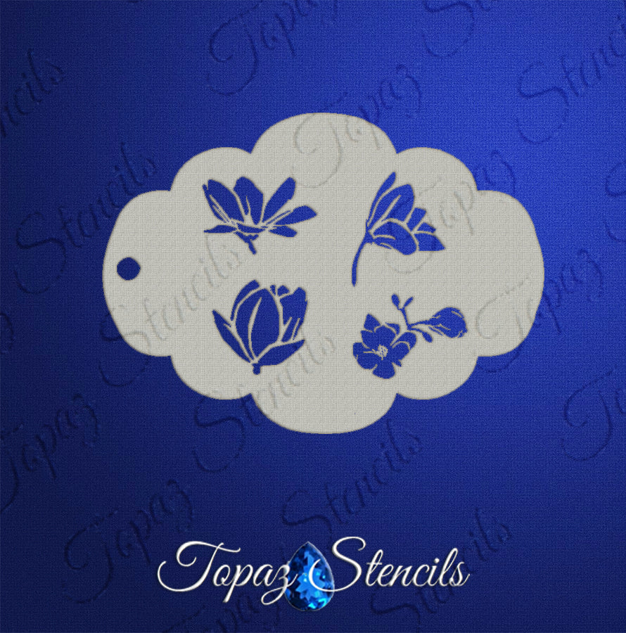 Magnolias stencil