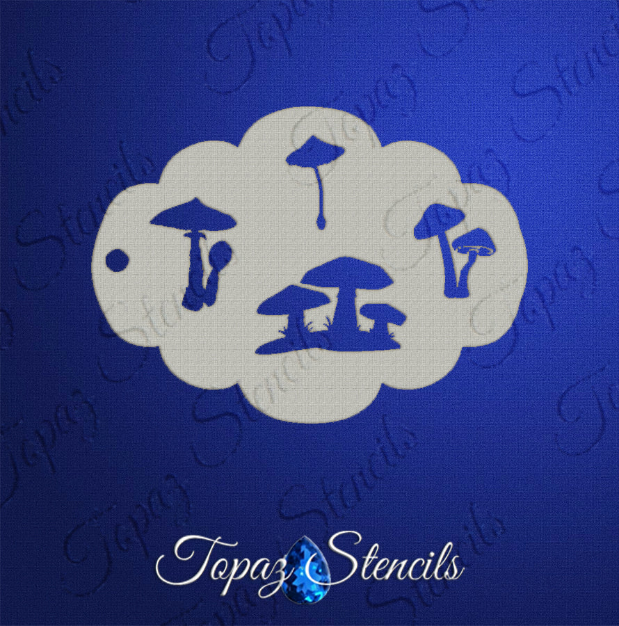 Mushrooms Set 2 stencil