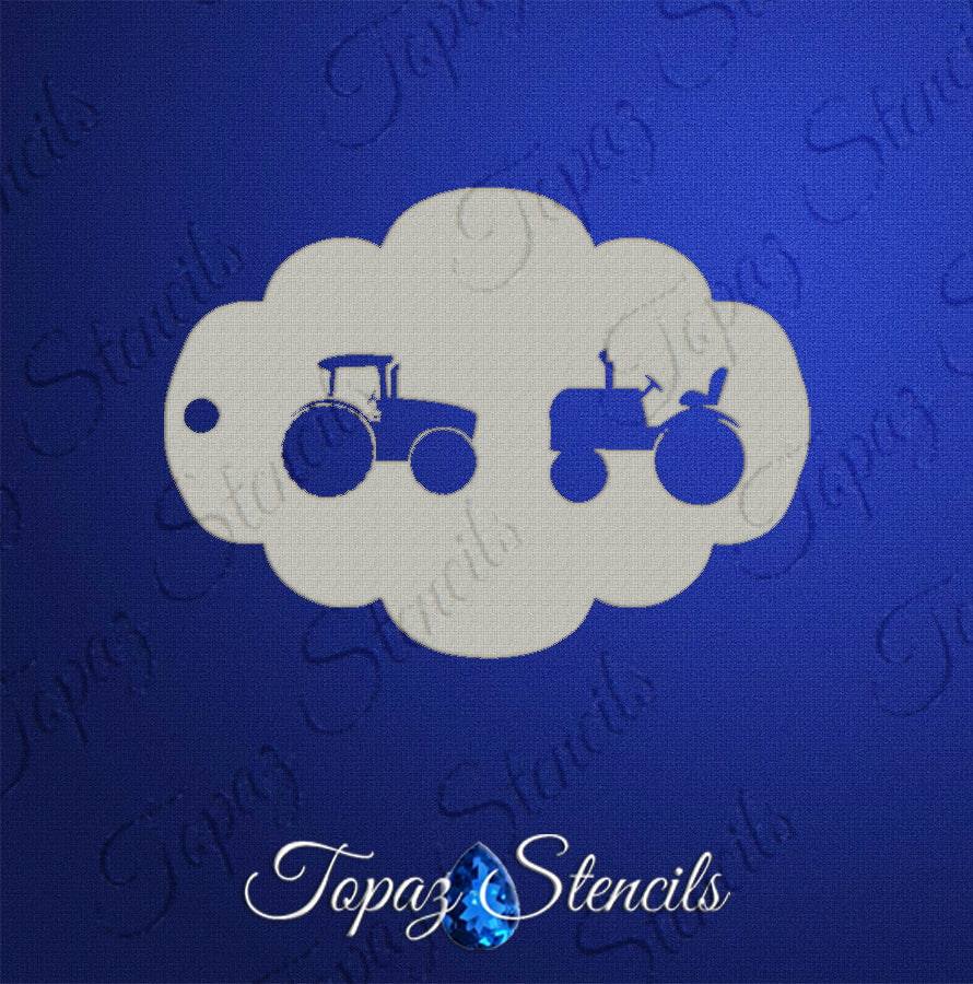 Farm Tractors stencil