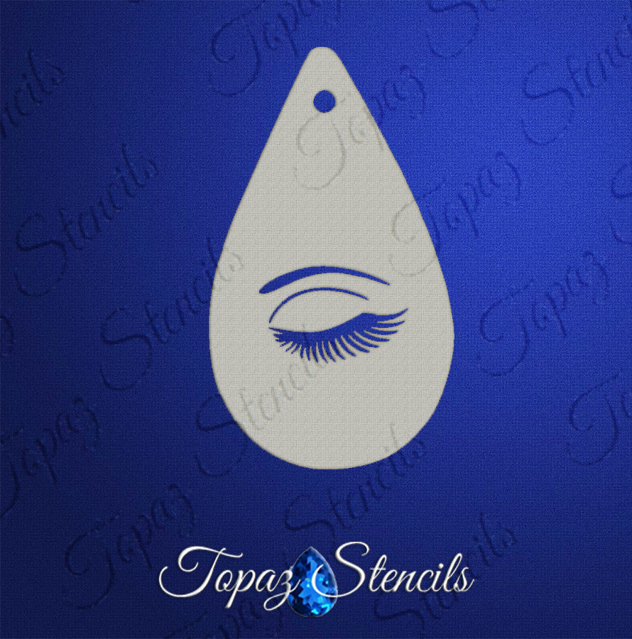 Closed Eye stencil