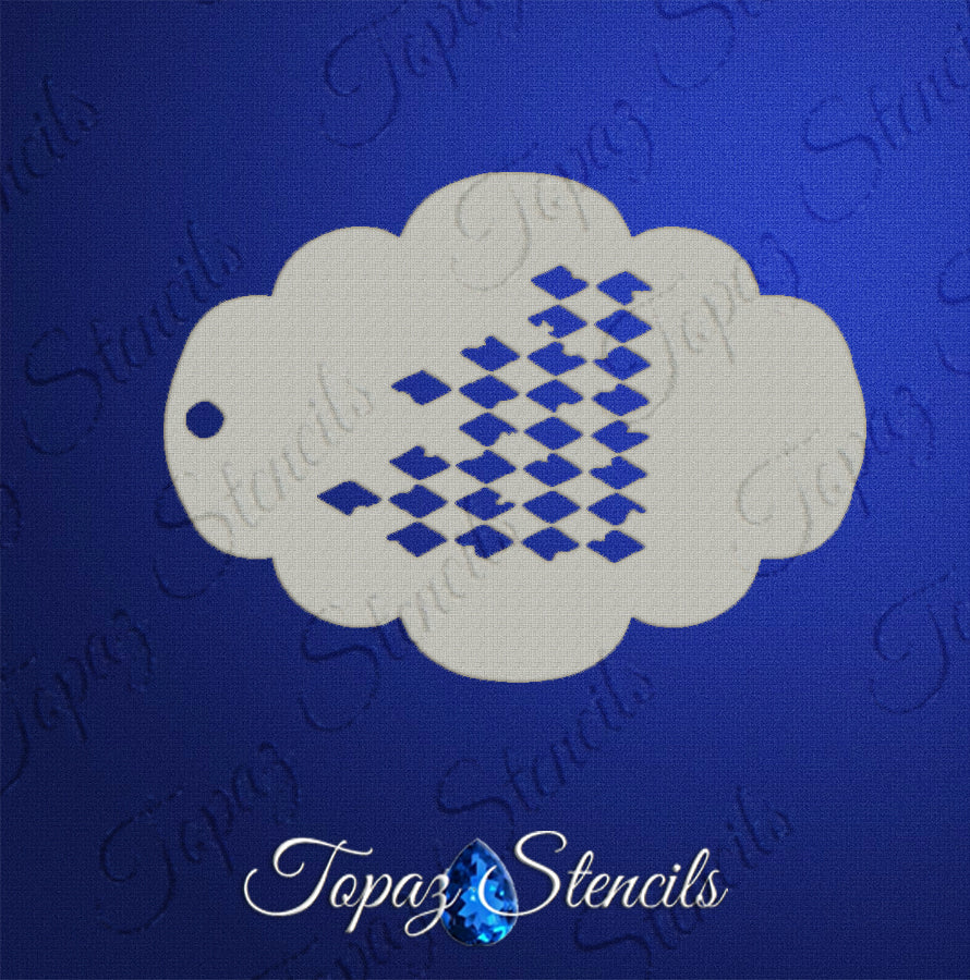 Harlequin Tiles Texture stencil