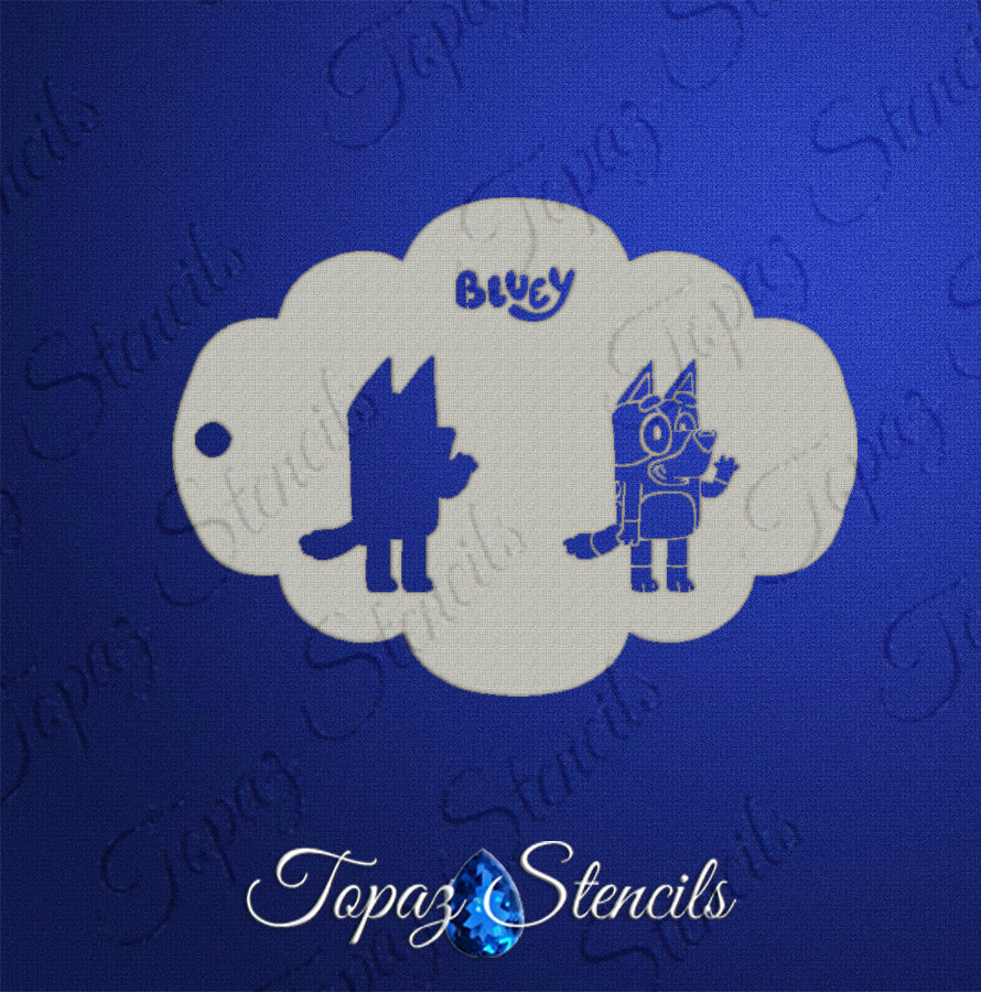 Bluey stencil