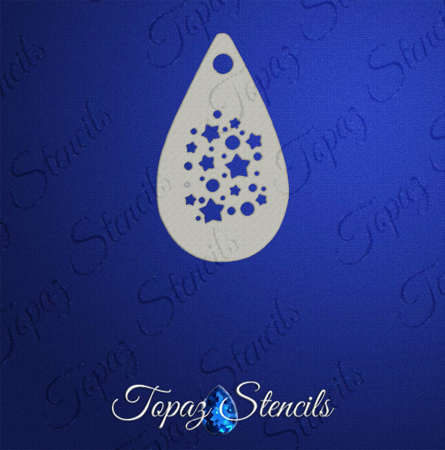 Tiny Stars and Dots Texture stencil