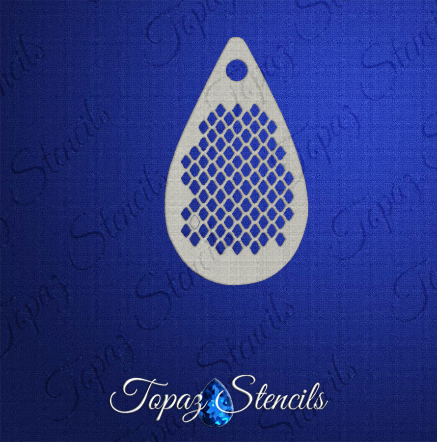 Tiny Fishnet Texture stencil