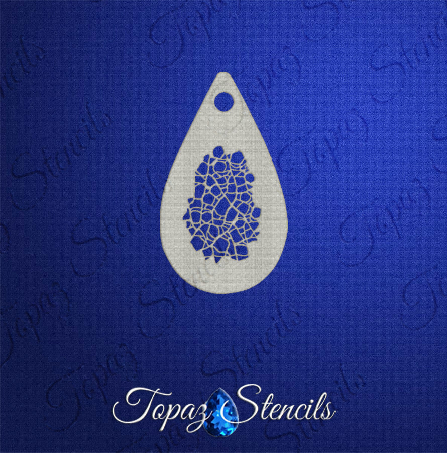 Tiny Rough Scales Texture stencil