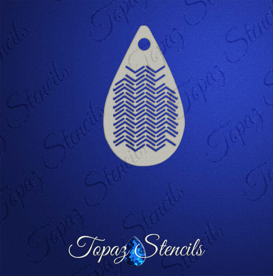 Tiny Broken Chevron Texture stencil