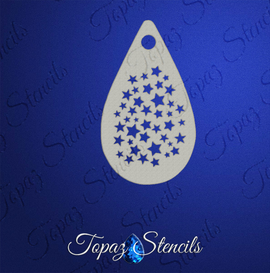 Tiny Bunch O' Stars Texture stencil