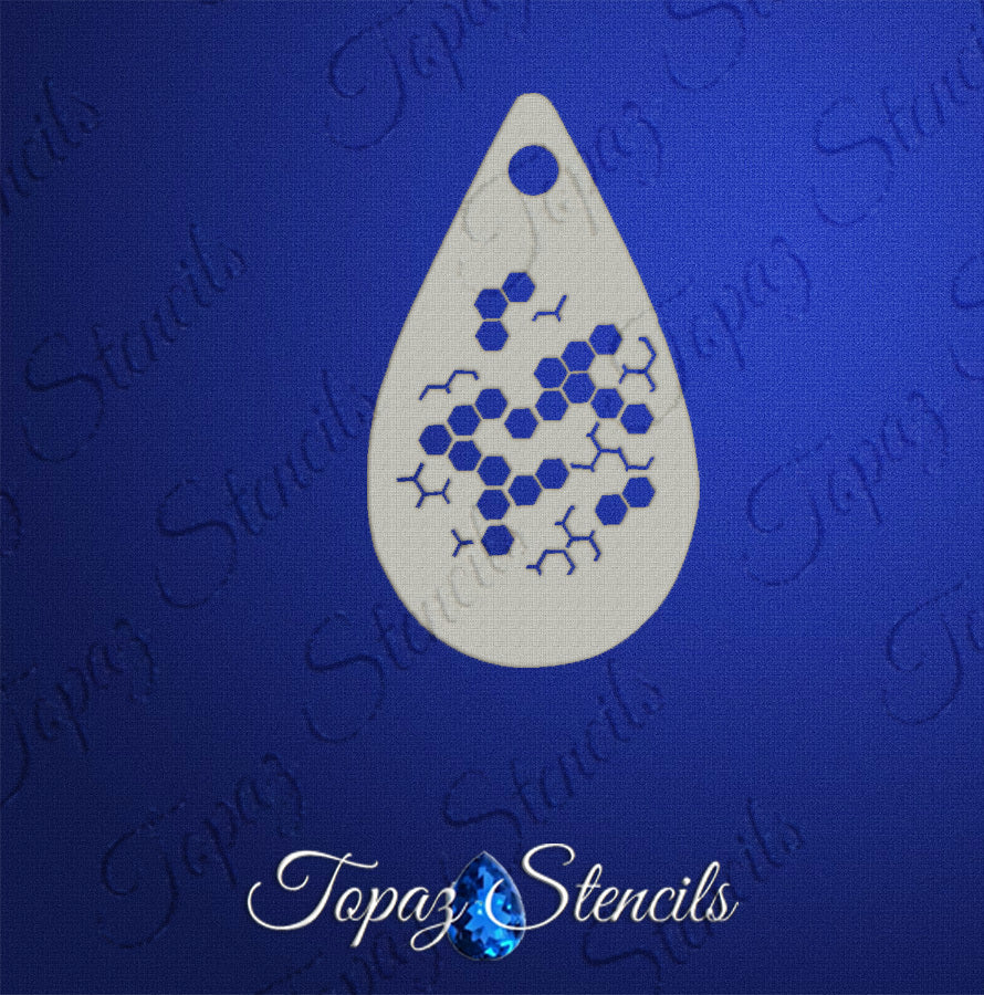 Tiny Honeycomb Texture stencil