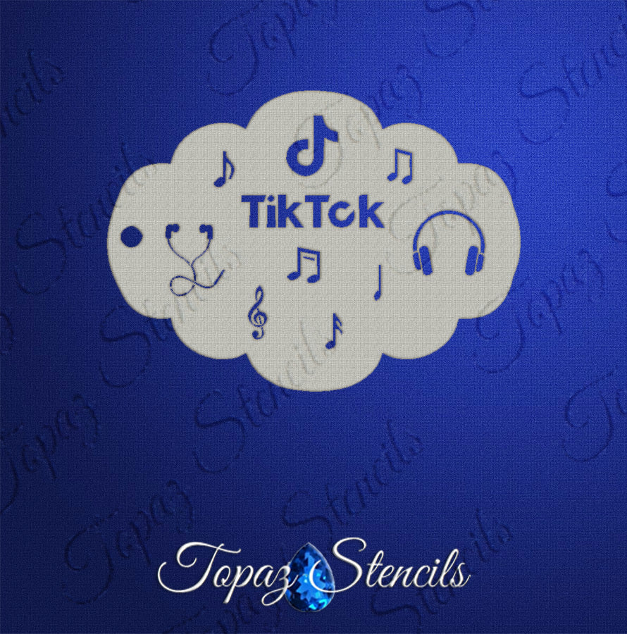 TikTok Music stencil