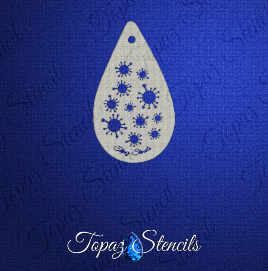 Tiny Covid Texture stencil