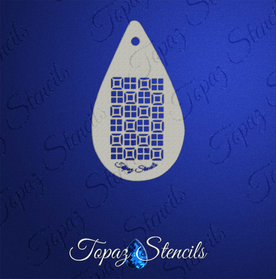 Tiny 70's Wallpaper Texture stencil