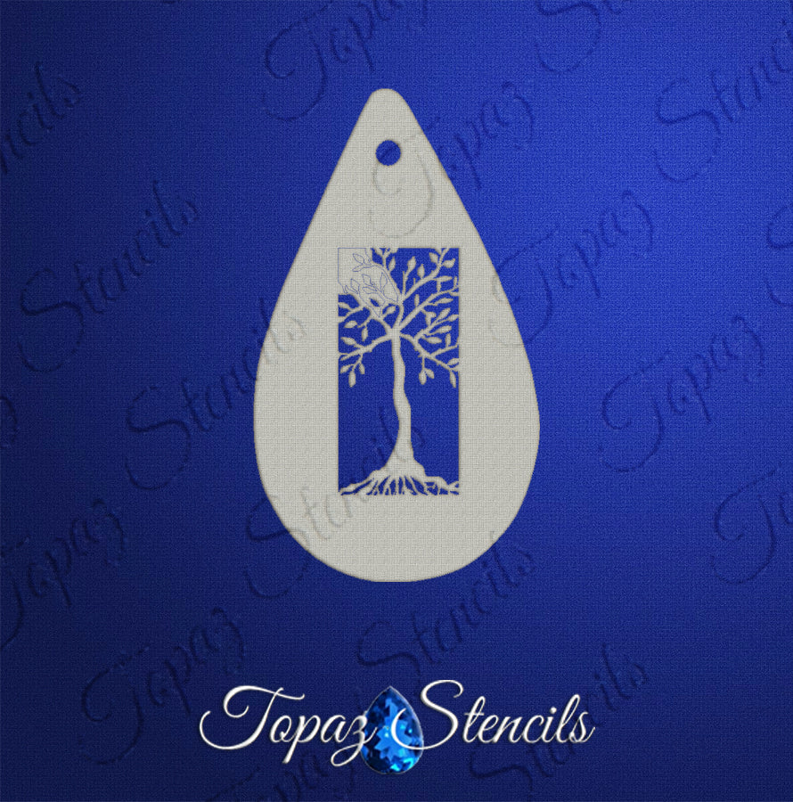 Spring Tree stencil