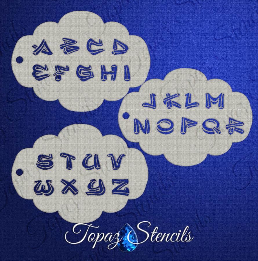 3D Graffiti Letters stencil