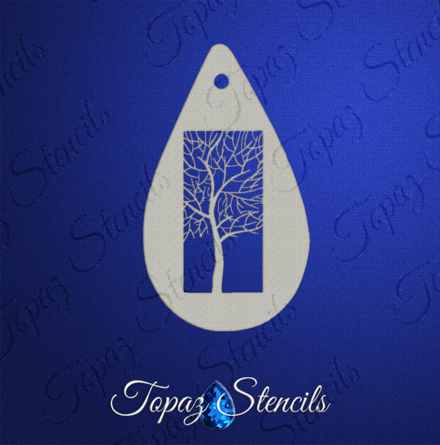 Winter Tree stencil