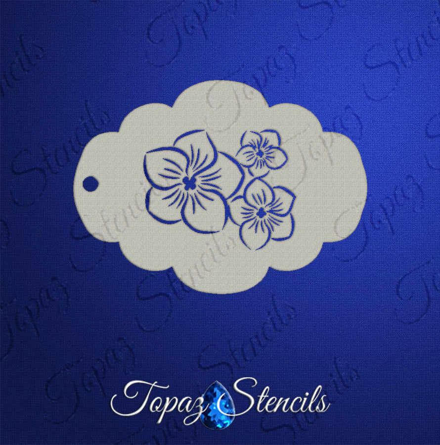 African Violets stencil