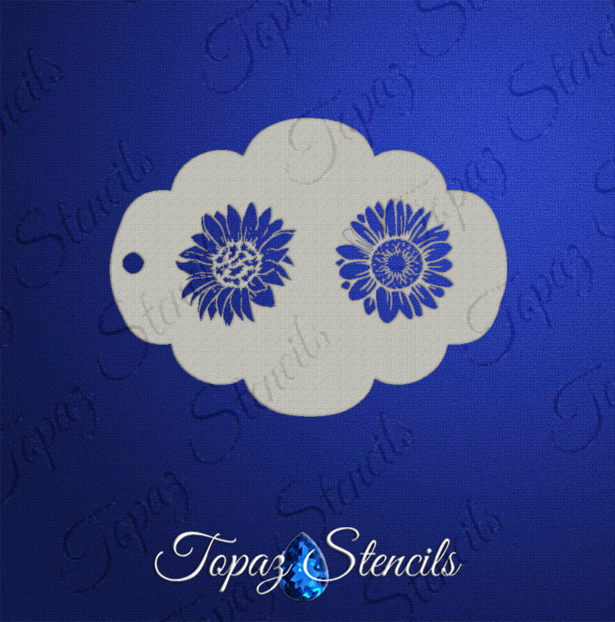 SunFlower Duo stencil