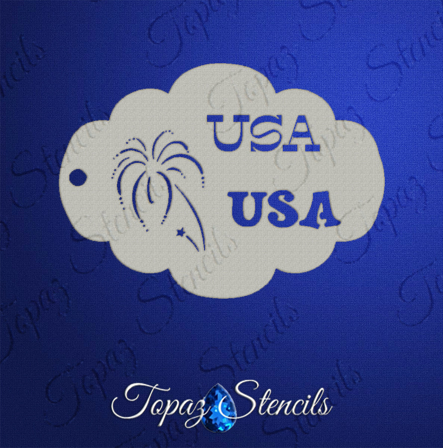 USA USA stencil