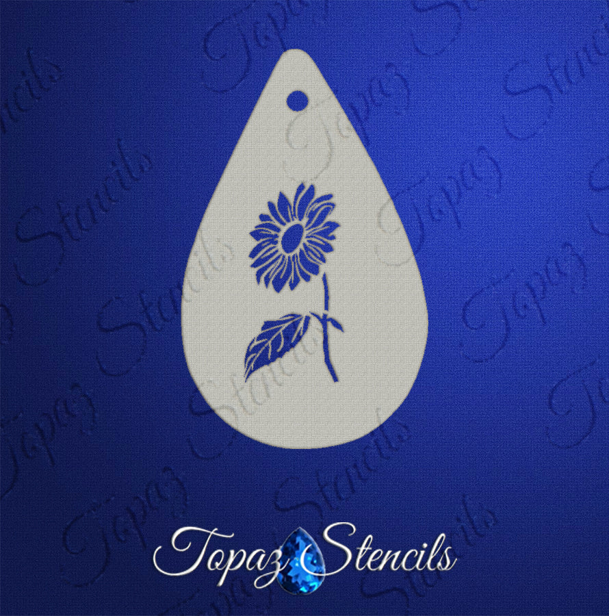 Sun Flower stencil