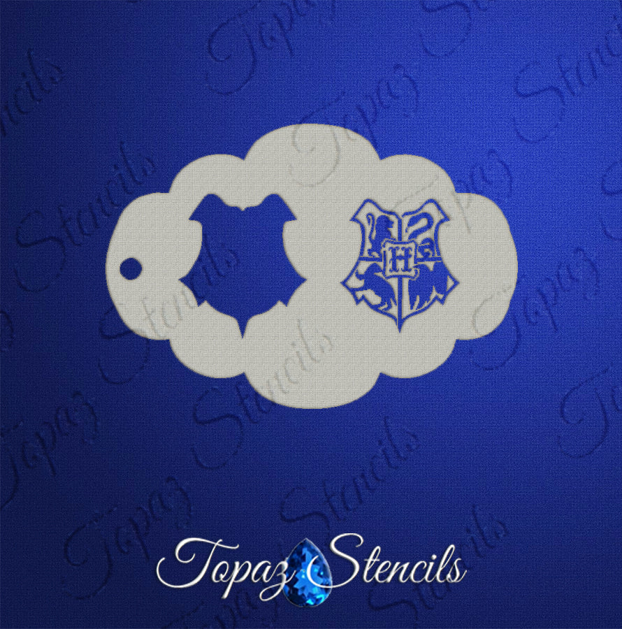 HP School Shield stencil