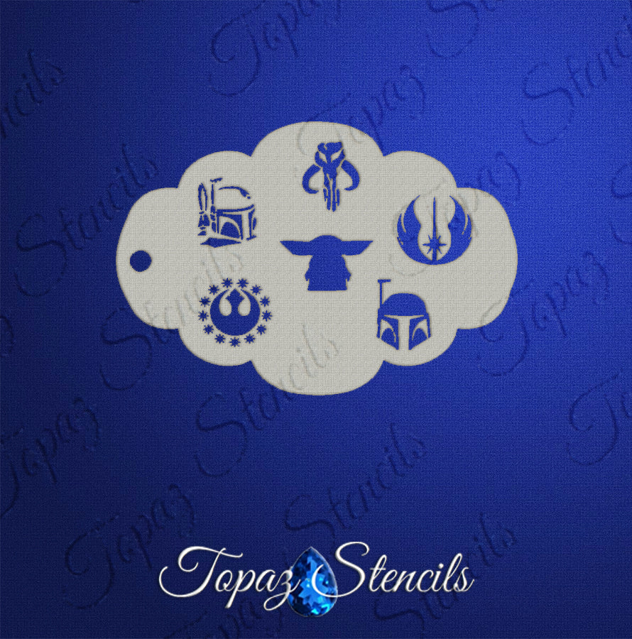 Star Wars 2 stencil