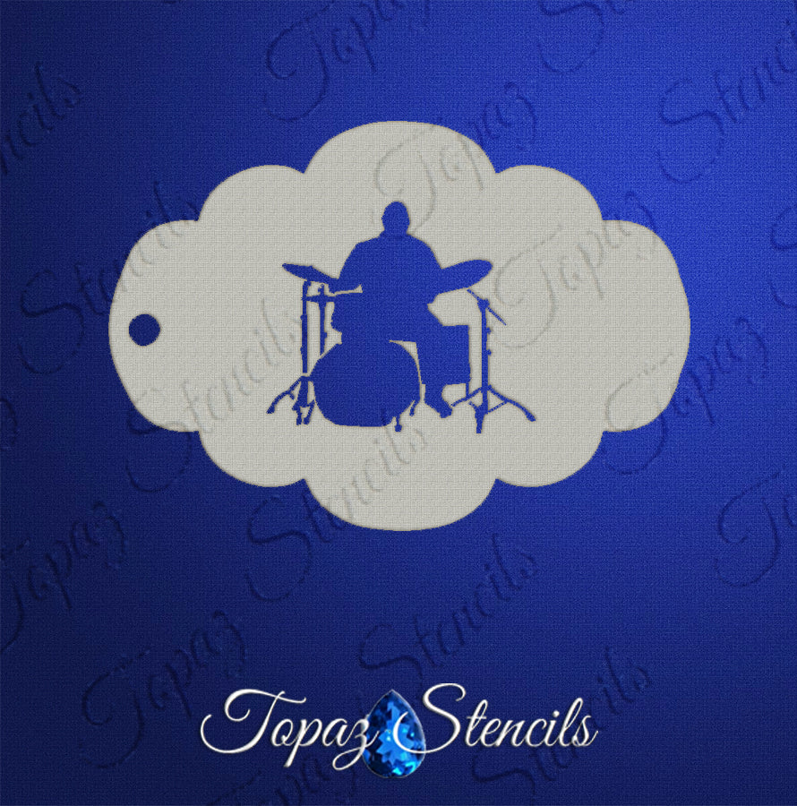 Drummer stencil