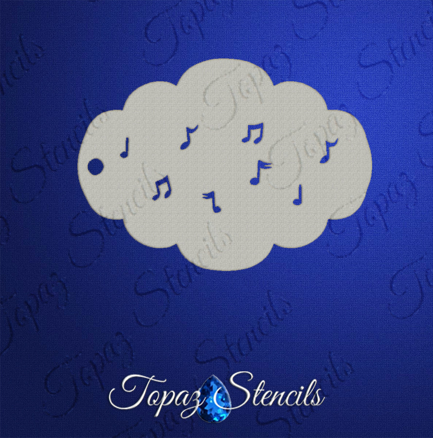 Music Notes stencil
