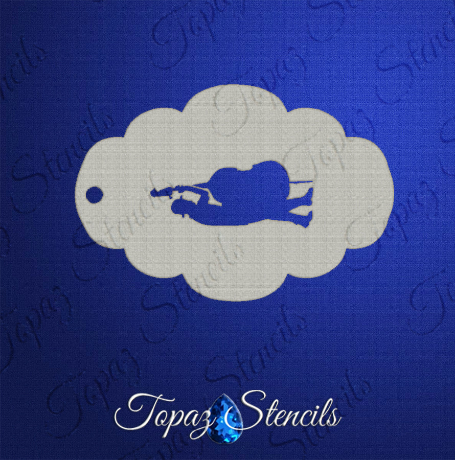 Bass Player stencil
