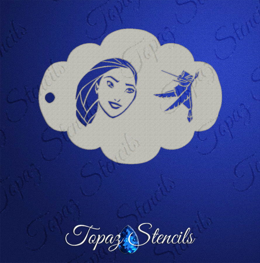 Pocahontas stencil