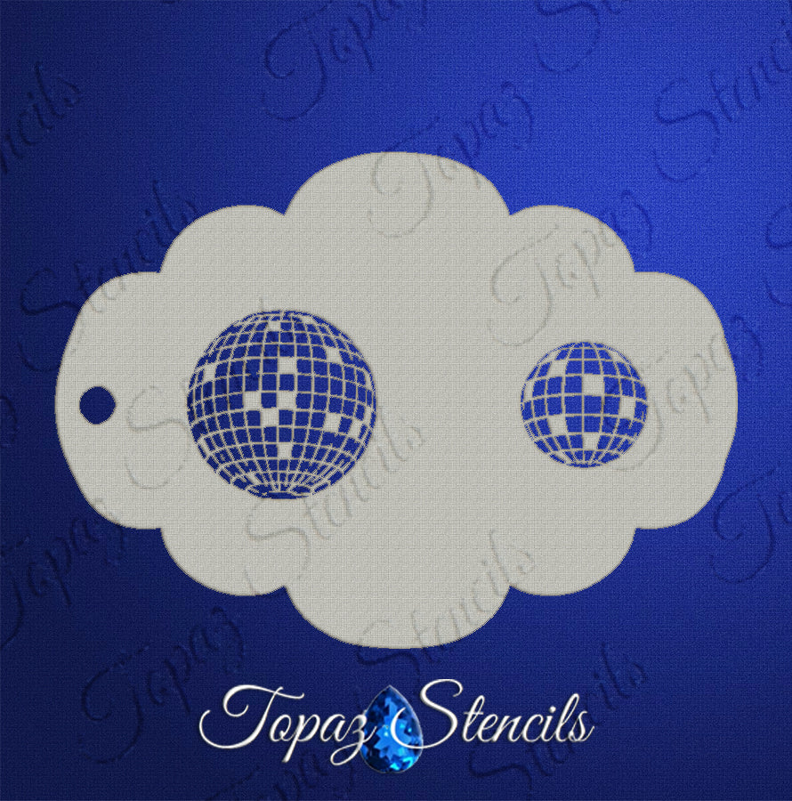 Disco Balls stencil