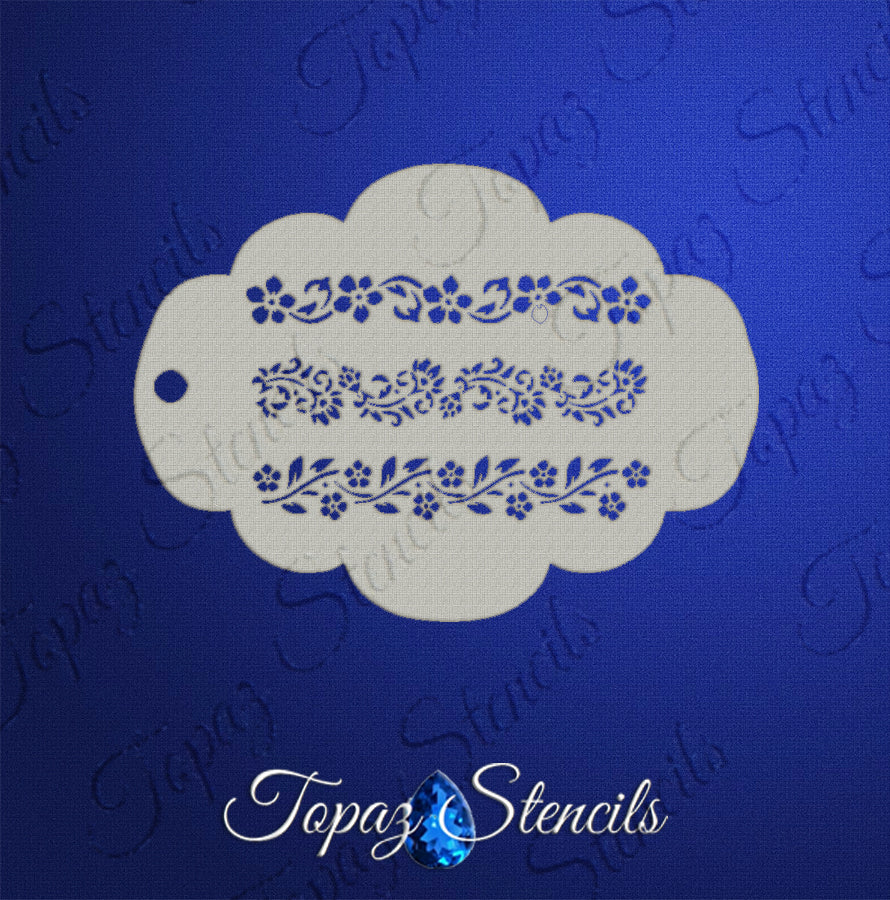 Floral Bracelets stencil