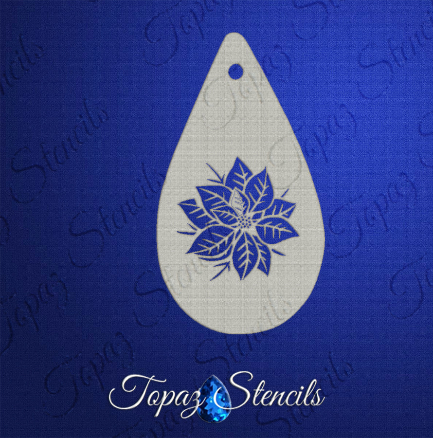 Poinsettia stencil