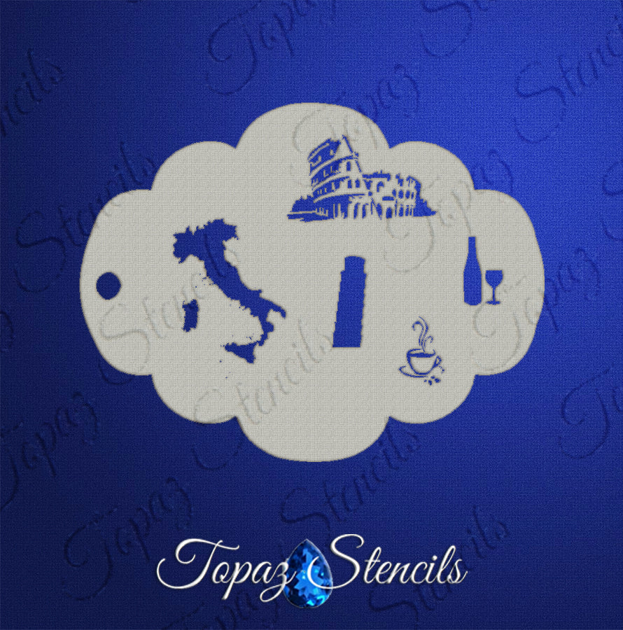 Italian Elements stencil