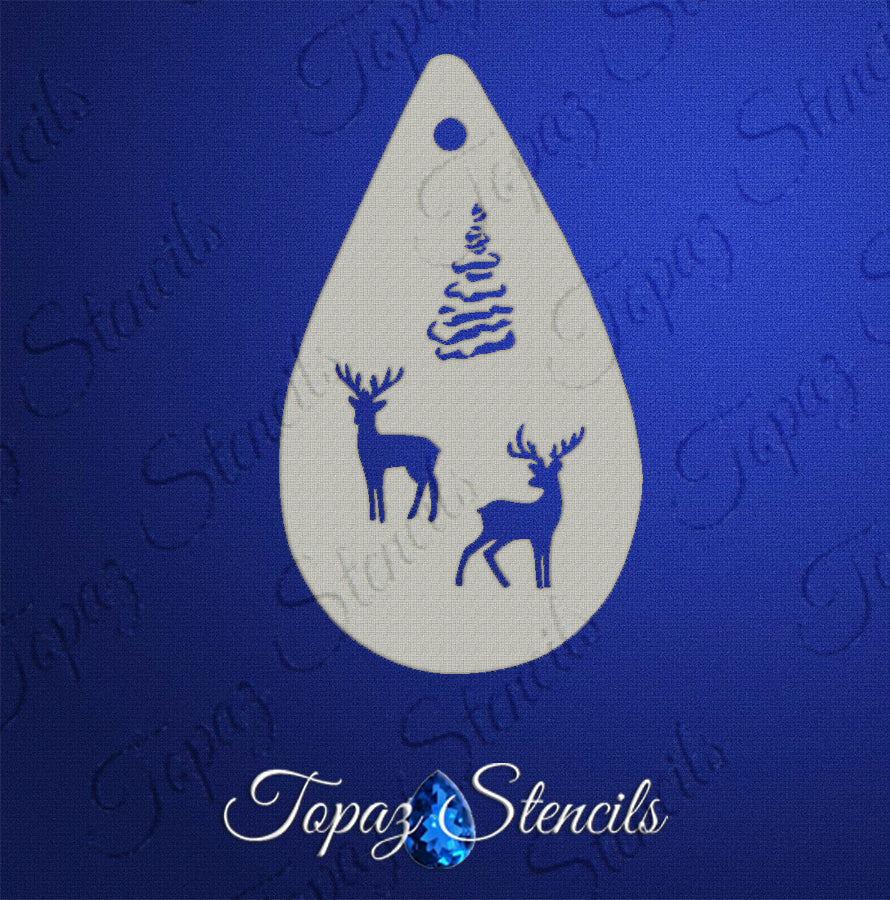 Deer and Tree stencil